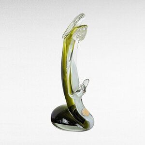 Icet Venezuela Murano Glass Green Praying Figurine